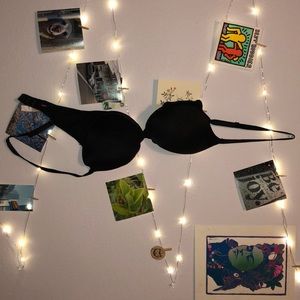 Black Pink Wear Everywhere Push-up Bra 32DD